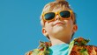 © Wimon - Happy child in sunglasses, sunny outdoor scene