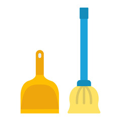 Canvas Print - Sweeping tools Icon