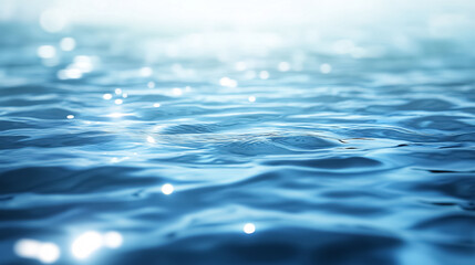 Wall Mural - abstract clear blue water in blurred background concept: an abstract image of clear blue water with 