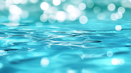 Wall Mural - abstract clear blue water in blurred background concept: an abstract image of clear blue water with 
