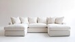 © Pannin - Comfortable sectional sofa with clean lines and plush cushions, set against a bright white backdrop. Ideal for a cozy, modern living space.