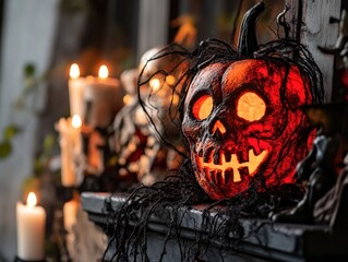 Poster - spooky decorations for festive celebrations