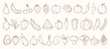© DesignToonsy - Outline vegetables and fruits collection. Hand draw doodle fruit and veggie icon set. Healthy food icons