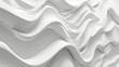 © Ruslan Gilmanshin - Stunning 3D rendering of a white wave on a white background