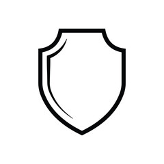 Wall Mural - shield icon outlines vector design illustration