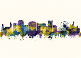 Wall Mural - Anaheim City Skyline