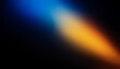 © GTNA73 - Defocused blue yellow orange radiance soft texture on dark black abstract empty space background. Neon blur glow. Color light overlay. Copy space.