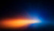 © GTNA73 - Defocused blue yellow orange radiance soft texture on dark black abstract empty space background. Neon blur glow. Color light overlay. Copy space.