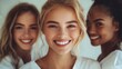 © CinimaticWorks - confident and smiling female healthcare workers looking directly at the camera, embodying the dedication and care that comes with their role in a hospital setting and their commitment to wellness