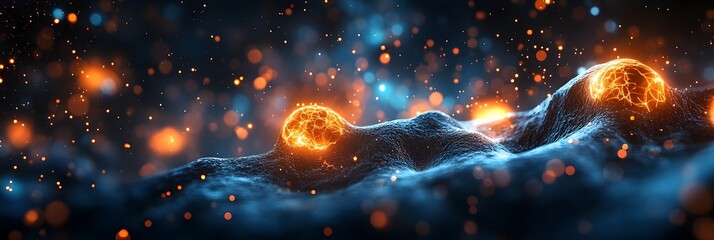 Leinwandbilder - Commanding the Human Mind:A Futuristic Neuromodulation Delving into the Possibilities of Manipulating the Brain's Functions through Advanced Technological Devices
