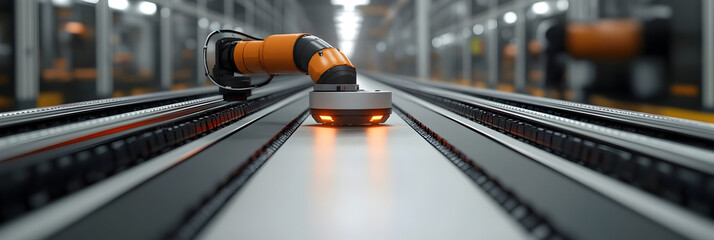 Poster - High-Precision Automated Factory Conveyor Belt in Industrial Products Through a Modern Manufacturing Facility