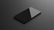 © Wimon - Horizontal black tablet with a blank screen, minimalist design, suitable for mockups of apps, digital artwork, or presentation templates