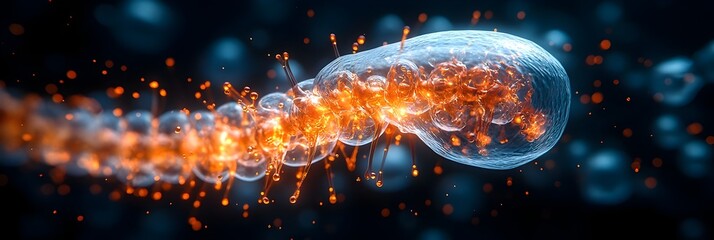 Aufkleber - Intense cosmic energy explosion in the vastness of deep space,with glowing fiery plasma bursting forth in a vibrant display of light and power. The dynamic,dramatic scene evokes a sense of raw.