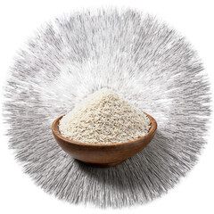 Wild rice flour mandala an arrangement of fine wild rice flour medium wild rice flour