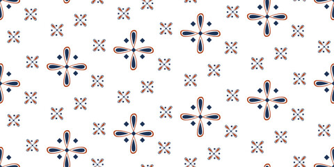 Aufkleber - Factory and minimalistic pattern for print on the surface. Four petals stylishly decorate the canvas.