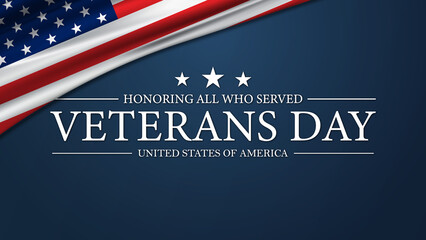 Wall Mural - Veterans Day USa Background