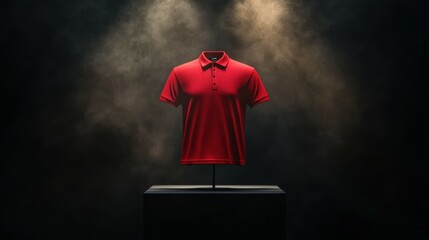 Wall Mural - red polo shirt on display