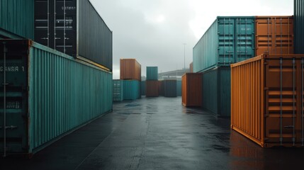 The Containers in Rainy Environment