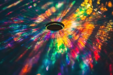 vibrant rainbow light refraction