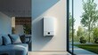 © TensorSpark - Modern gas boiler in a bright home, symbolizing efficient house heating.