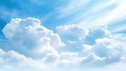 Wall Mural - The sky is blue and cloudy
