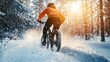 © Photomanis - Embracing Winter: Thrilling Mountain Biking Adventure in the Snow