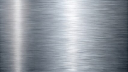 Poster - Abstract silver metallic texture background with brushed metal effect