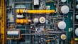 © Instrudify - A macro view of the control systems attached to reactor vessels and cracking units in a high-tech petrochemical facility.
