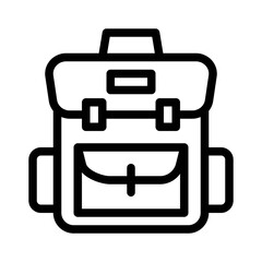 Wall Mural - Backpack line icon