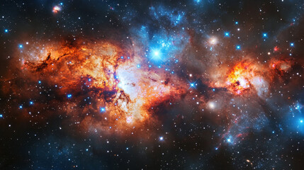 Wall Mural - space & astronomy: cosmic galaxies and stars in deep space