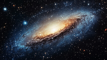 Wall Mural - space & astronomy: cosmic galaxies and stars in deep space