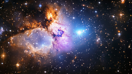 Wall Mural - space & astronomy: cosmic galaxies and stars in deep space