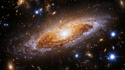 Wall Mural - space & astronomy: cosmic galaxies and stars in deep space