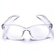 © ADD PHOTO - Transparent Stylish Glasses with Minimalist Design in Studio Setup
