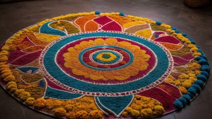 Colorful rangoli