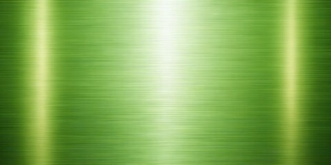 Aufkleber - Abstract Green Brushed Metal Texture with Horizontal Lines and a Central Highlight