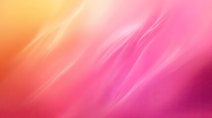 Wall Mural - a vibrant blend of warm pink and orange hues, creating a dreamy abstract background filled with soft