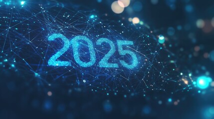 A futuristic digital backdrop with the word 