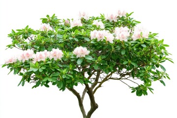 Poster - A small tree with pink flowers in a pot, great for decoration or gift