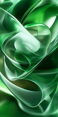 A modern style green gradient background phone wallpaper. The gradient color is smooth and eye-catching. The combination of retro and gradient creates a visually appealing look