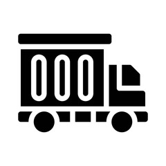 Poster - Truck glyph icon