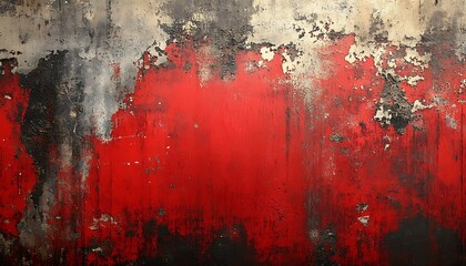 Aufkleber - A textured abstract background featuring shades of red, black, and distressed patterns, evoking a sense of decay and artistic depth.