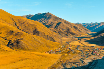 Village in the valley