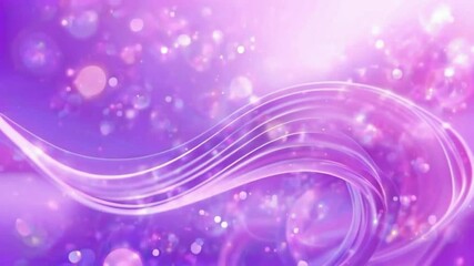Wall Mural - A soft purple gradient deep to light hues, bokeh light particles gently floating and shimmering, dreamy luxury atmosphere, 4k High-Quality gradient luxurious background Animation Video