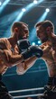 © liliyabatyrova - Two men are boxing in a ring