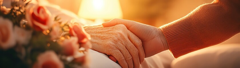 A closeup of a hand holding a pen, writing revenue goals on a financial plan Clean desk and blank space on the left for copy Soft lighting, with a minimalist background