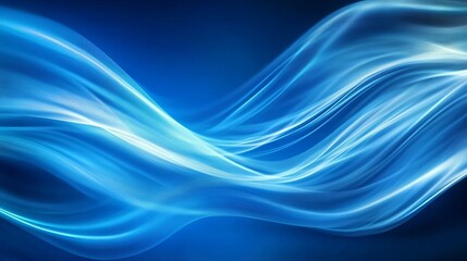 Abstract corporate background with wavy lines in a vibrant shade of blue. The flowing art design evokes a sense of digitization, creating a modern and eye-catching backdrop for presentations