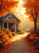 © fotoluigi868 - A vibrant Thanksgiving scene unfolds against the warm backdrop of autumn._00003_