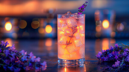 Cocktail with Lavender Touch