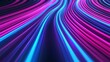 © ธนากร บัวพรหม - Vibrant neon light trails creating dynamic energy and movement, ideal for backgrounds and futuristic designs.